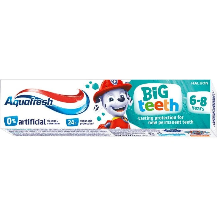 Aquafresh Big Teeth Pasta do Zębów Psi Patrol 50ml (6-8 lat)