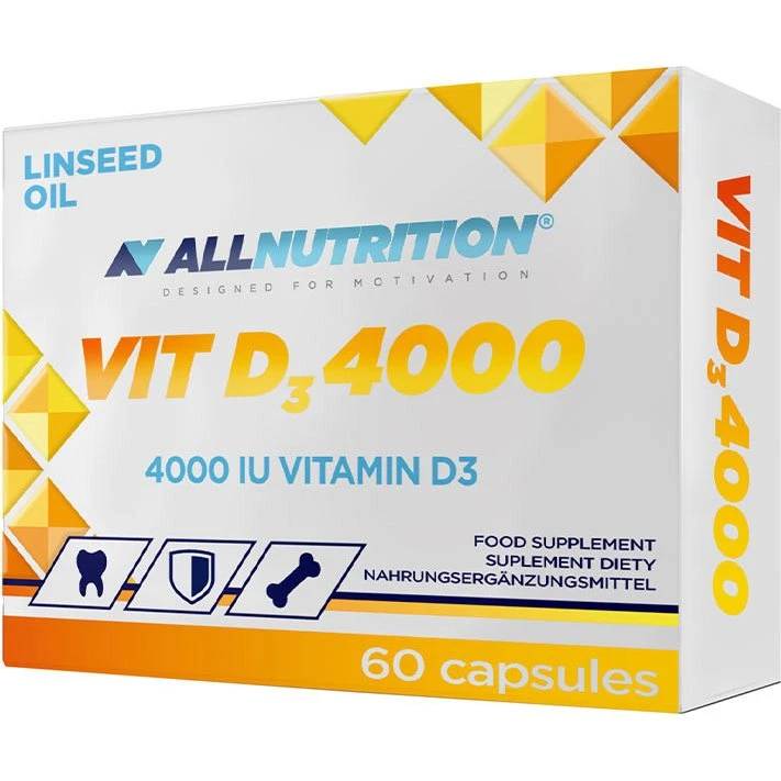 Allnutrition D3 4000 60 kapsułek w oleju lnianym