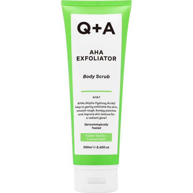 Q+A AHA Exfoliator Body Scrub 250ml - Peeling do ciała z kwasami