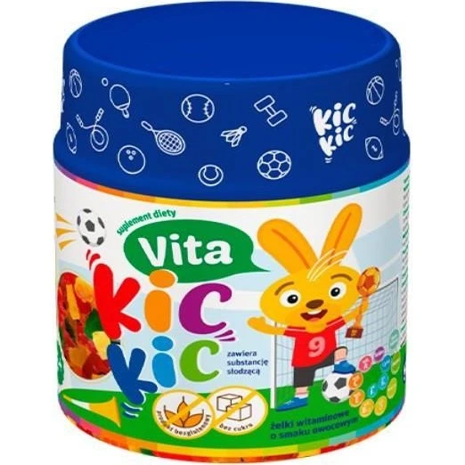 Vita Kic Kic Żelki 50 szt bezcukrowe