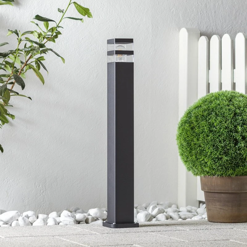 Nordlux Lampa ogrodowa Elm Black - nowoczesny słupek aluminiowy