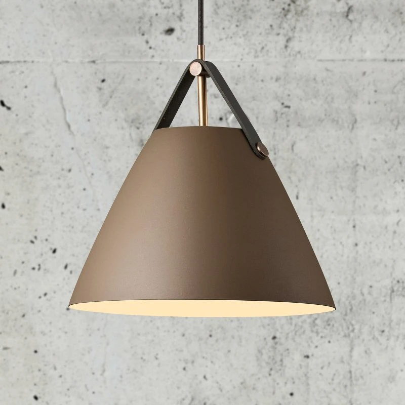 Nordlux Lampa wisząca Strap 27 cm beżowa