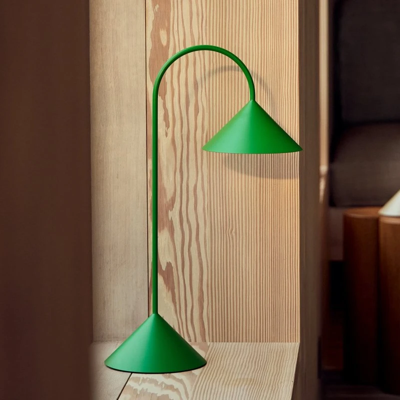 FRANDSEN Lampa stołowa LED Grasp, zielona, 47 cm