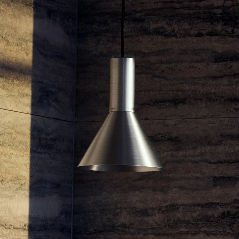 Lampa wisząca FRANDSEN Lyss aluminium, Ø 18 cm, E27