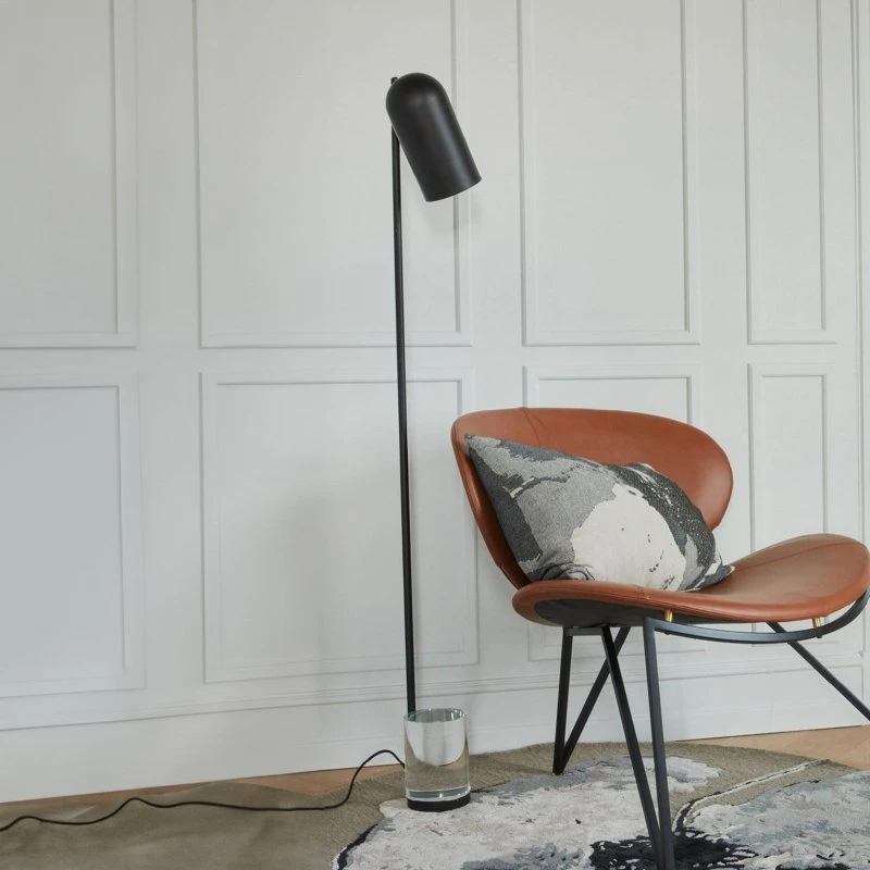 Lampa stojąca AYTM Luceo czarna/przezroczysta