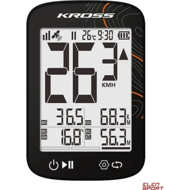 Kross KRC 426 GPS 2,4" bezprzewodowy licznik rowerowy z Bluetooth