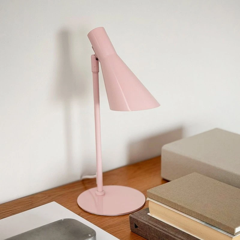 Lampa stołowa Dyberg Larsen DL12 Mini, różowa, E14, metal