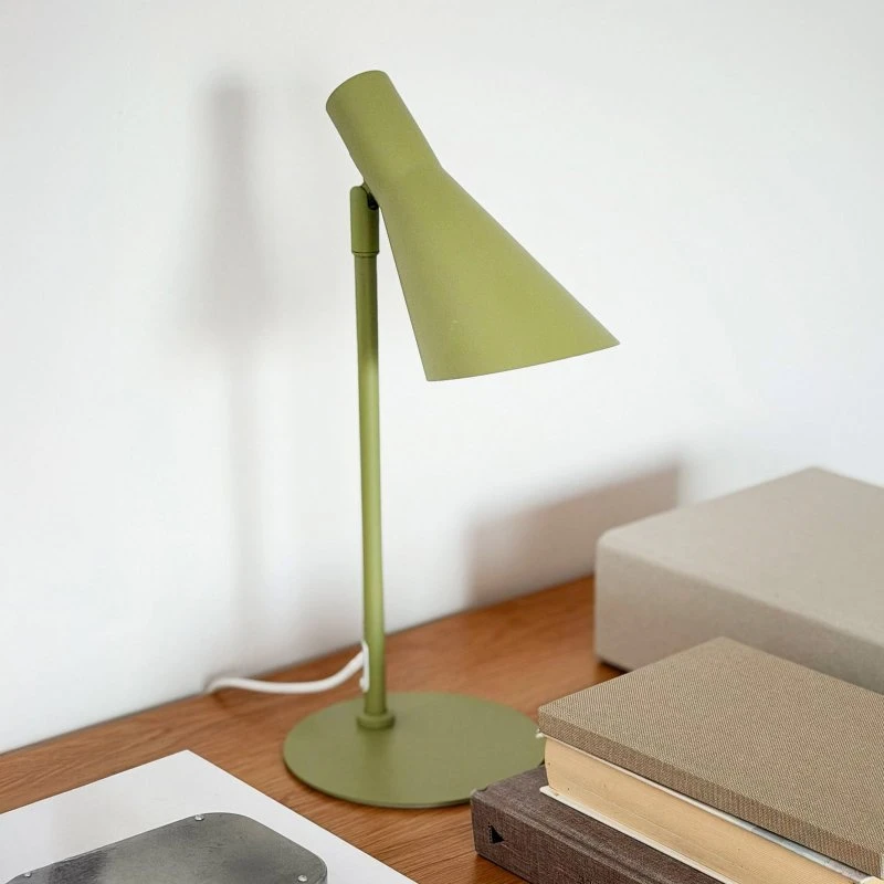 Dyberg Larsen DL12 Mini - Lampa stołowa, zielona, metal, E14