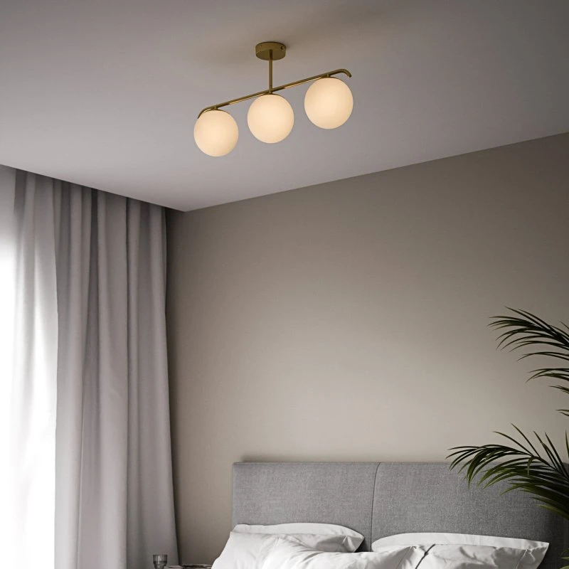 Nordlux Grant 3 Lampa Sufitowa Brass