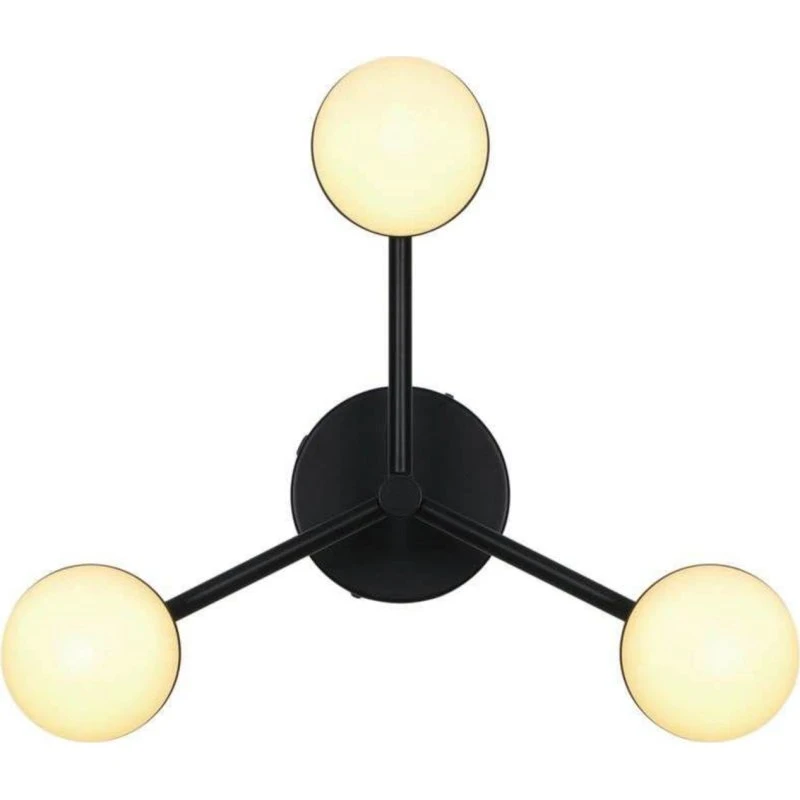 Lampa sufitowa Nordlux Contina czarna, Ø 48 cm