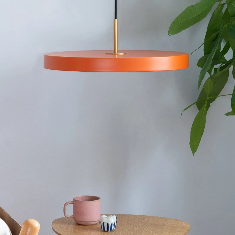 UMAGE Asteria Mini Żyrandol LED, pomarańczowy/mosiężny, Ø 31 cm