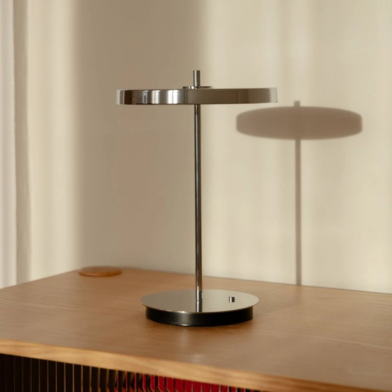 UMAGE Asteria Move Lampa Stołowa LED, Stal Polerowana, 31 cm