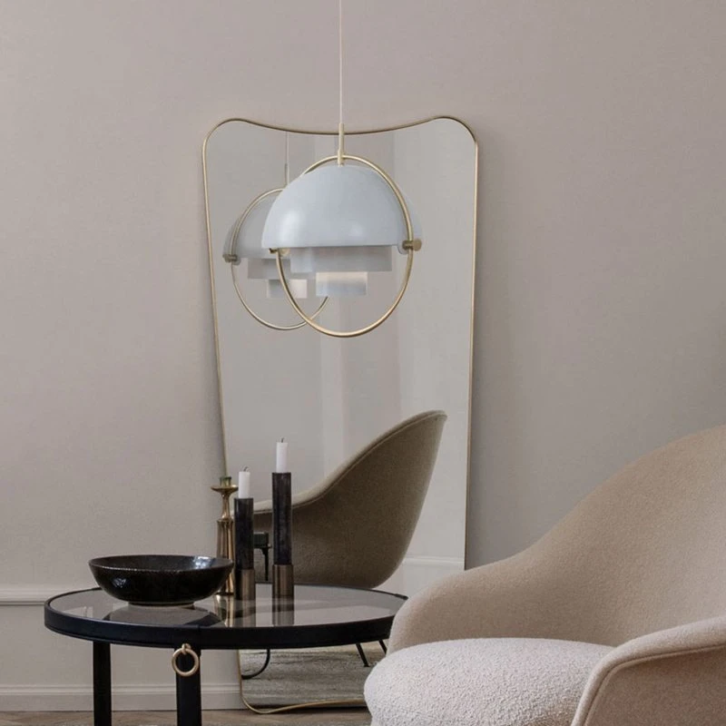 Gubi Multi-Lite żyrandol Ø 36 cm, chrom/biały