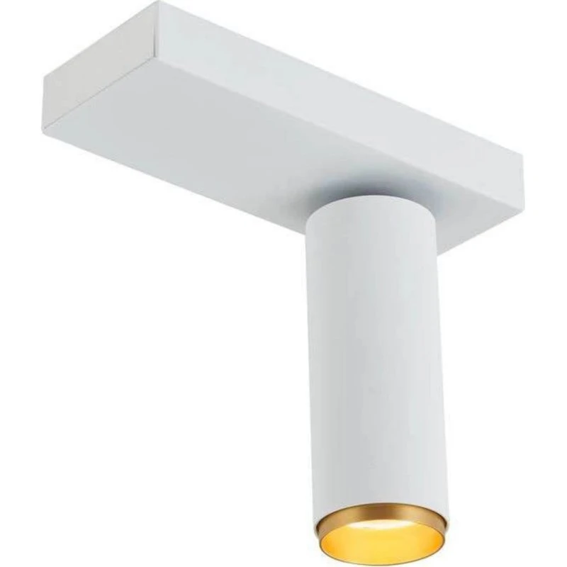 LOOM DESIGN Reflektor sufitowy LED X-Beam, 1-punktowa, biały/złoty