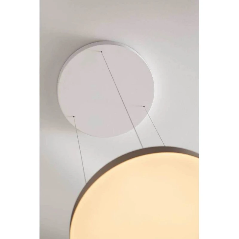 LOOM DESIGN lampa wisząca LED Avela, szara/kość słoniowa, Ø 36 cm