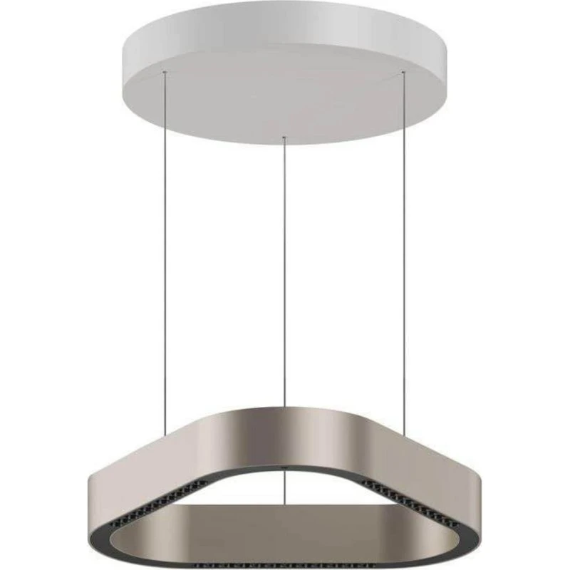Lampa wisząca LED LOOM DESIGN Trigon, kremowa, aluminium, 40 cm