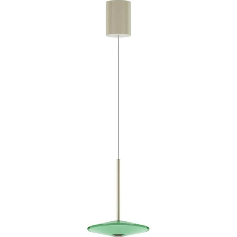 LOOM DESIGN Lampa wisząca LED Solene, zielona, szkło, Ø 20 cm