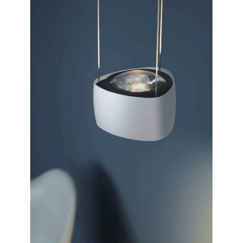 LOOM DESIGN Lampa wisząca Air White LED – białe aluminium