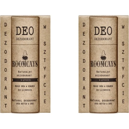 ROOMCAYS Naturalny dezodorant męski 3x65g w papierowej tubie