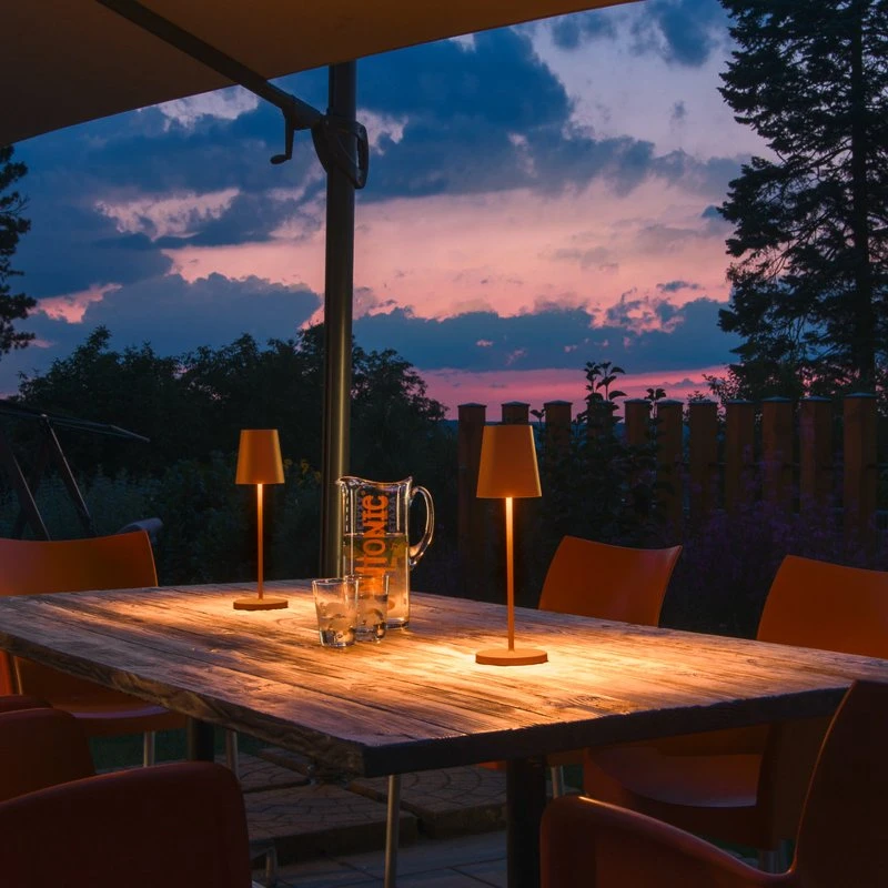 SLV Vinolina Two Lampa stołowa LED IP65 Rust
