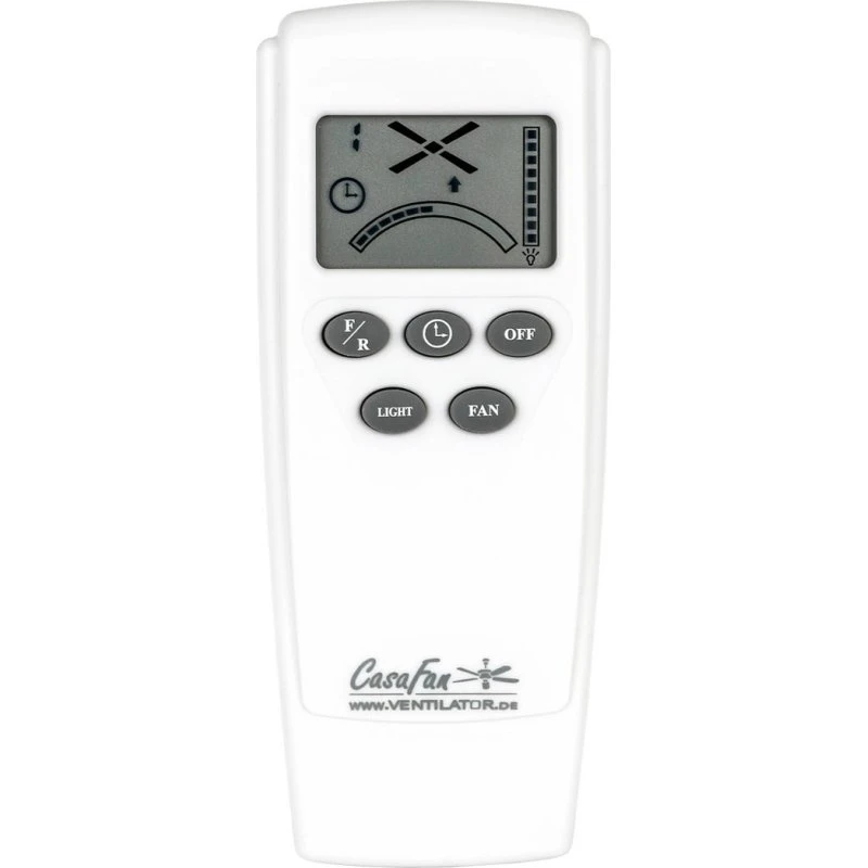 Wentylator sufitowy Regento Eco CasaFan, chrom i drewno, Ø 140 cm