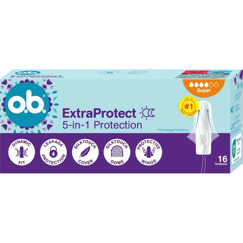 O.B. ExtraProtect Super tampony, 16 sztuk
