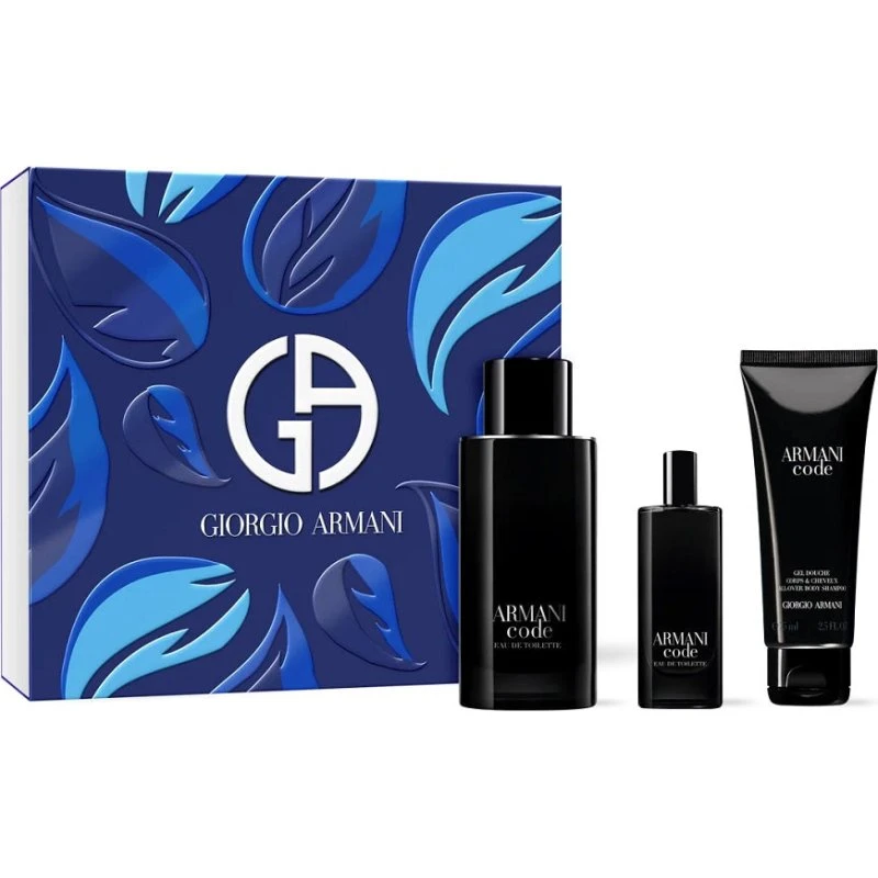 Giorgio Armani Code Pour Homme Zestaw: EDT 125ml, Żel 75ml, EDT 15ml