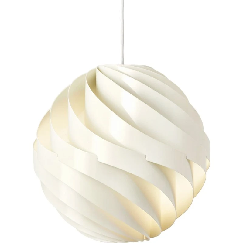 Gubi Turbo Lampa Wisząca Ø36 Glossy Alabaster White