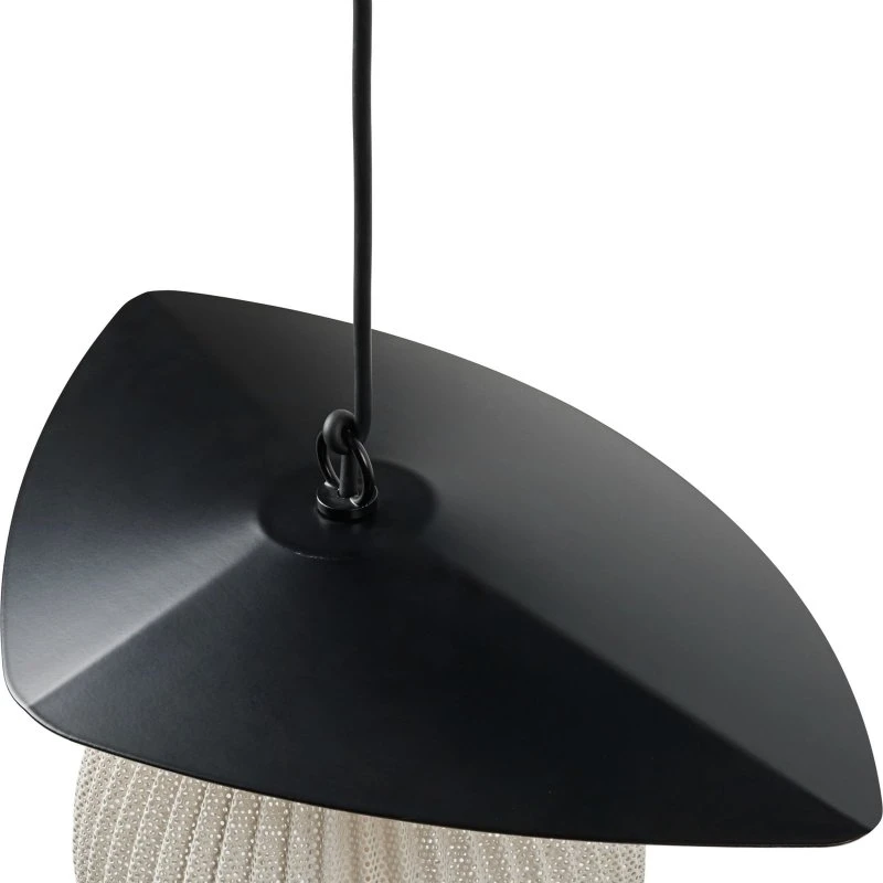 Gubi Lampa wisząca zewnętrzna Satellite, 45 x 27 cm, czarna/kremowa