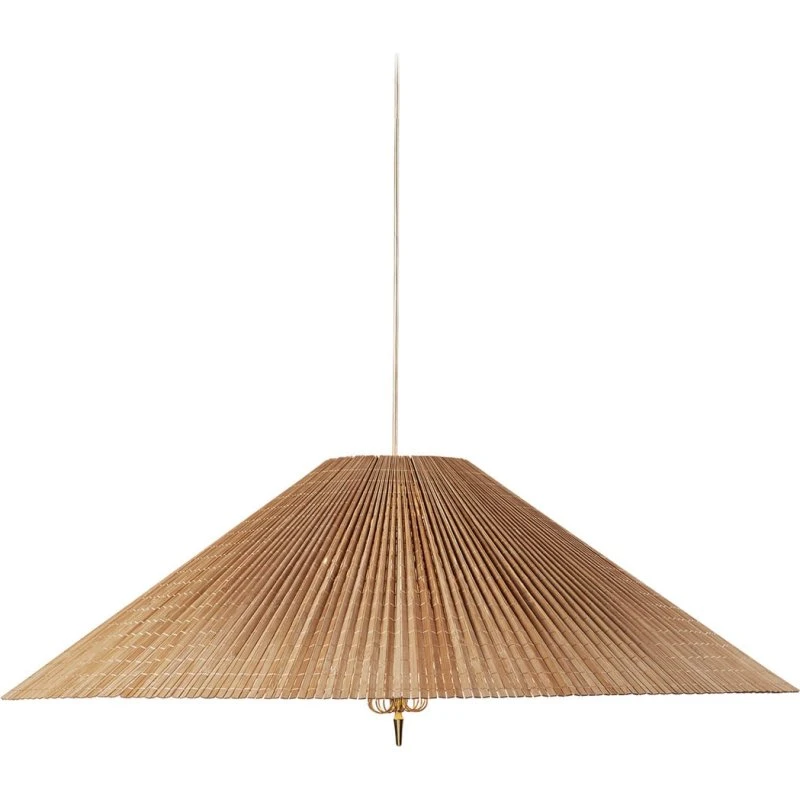Gubi 1972 Lampa Wisząca Bamboo - Bambus i Mosiądz, Ø 62 cm