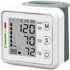 VERK Ciśnieniomierz nadgarstkowy elektroniczny LCD z etui