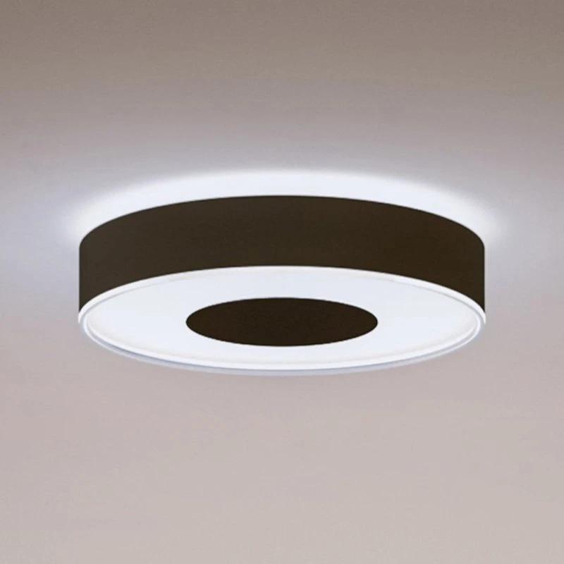Lampa sufitowa Philips Hue Infuse LED, 38,1 cm, czarna, ściemniana