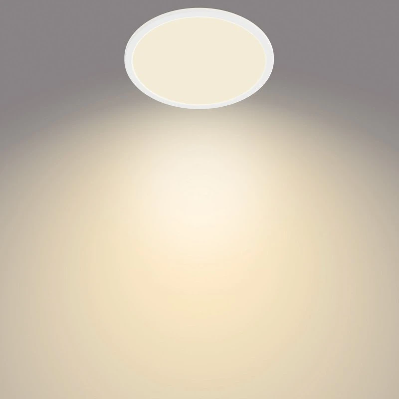 Philips SuperSlim Lampa Sufitowa Biała Ø 24,5 cm IP44 2700K