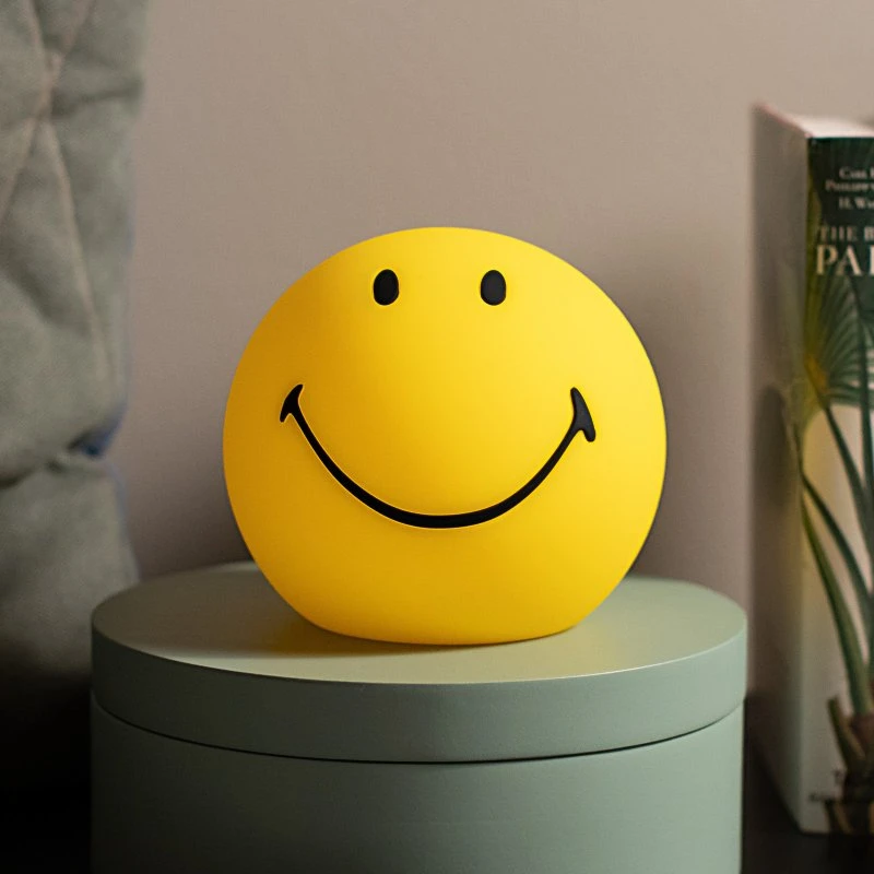Mr Maria Smiley Bundle of Light - Żółta lampka nocna silikonowa