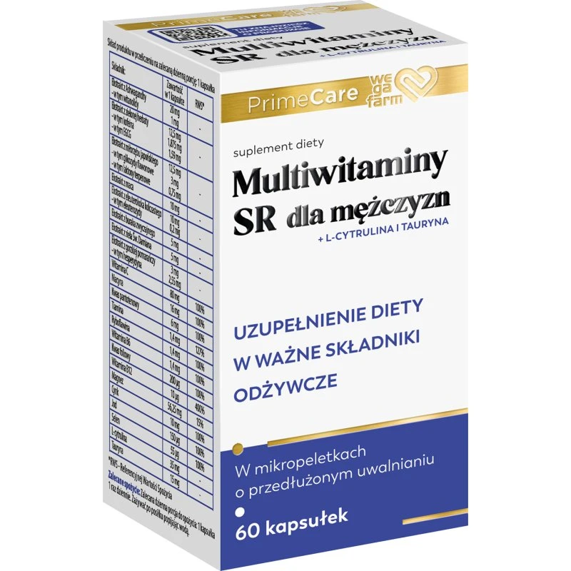 WegaFarm Multiwitaminy SR dla mężczyzn 60 kapsułek