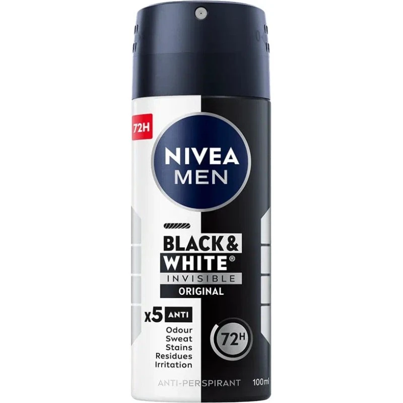 Nivea Men Black&White Invisible Original Antyperspirant Spray 100ml