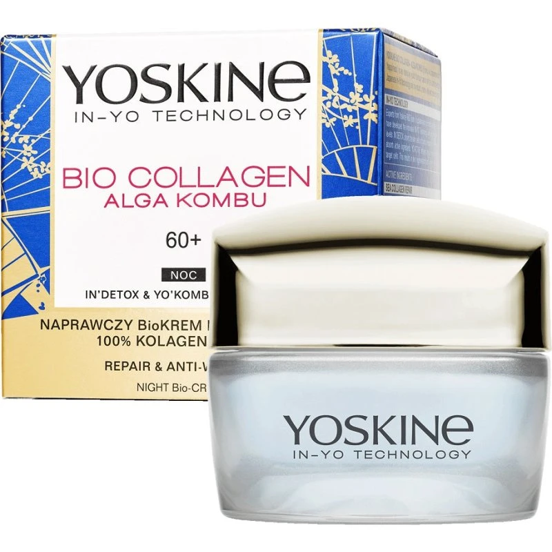 Yoskine Bio Collagen krem do twarzy na noc 60+ 50ml