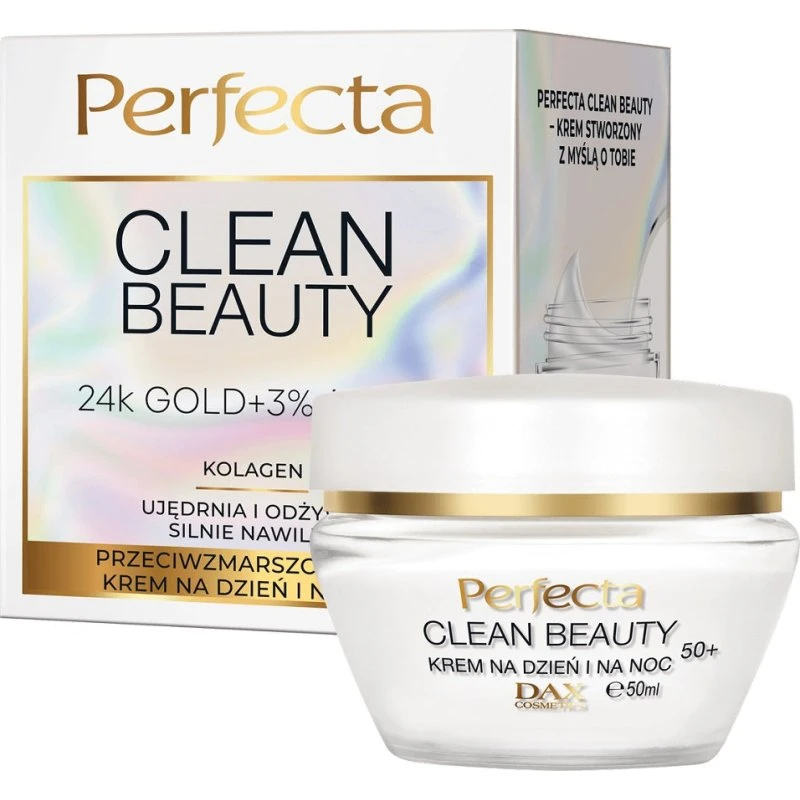 Perfecta Clean Beauty przeciwzmarszczkowy krem dzień i noc 50+ 50ml