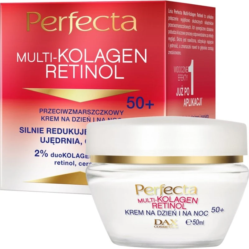 Perfecta Multi-Kolagen Retinol krem przeciwzmarszczkowy 50+ 50ml