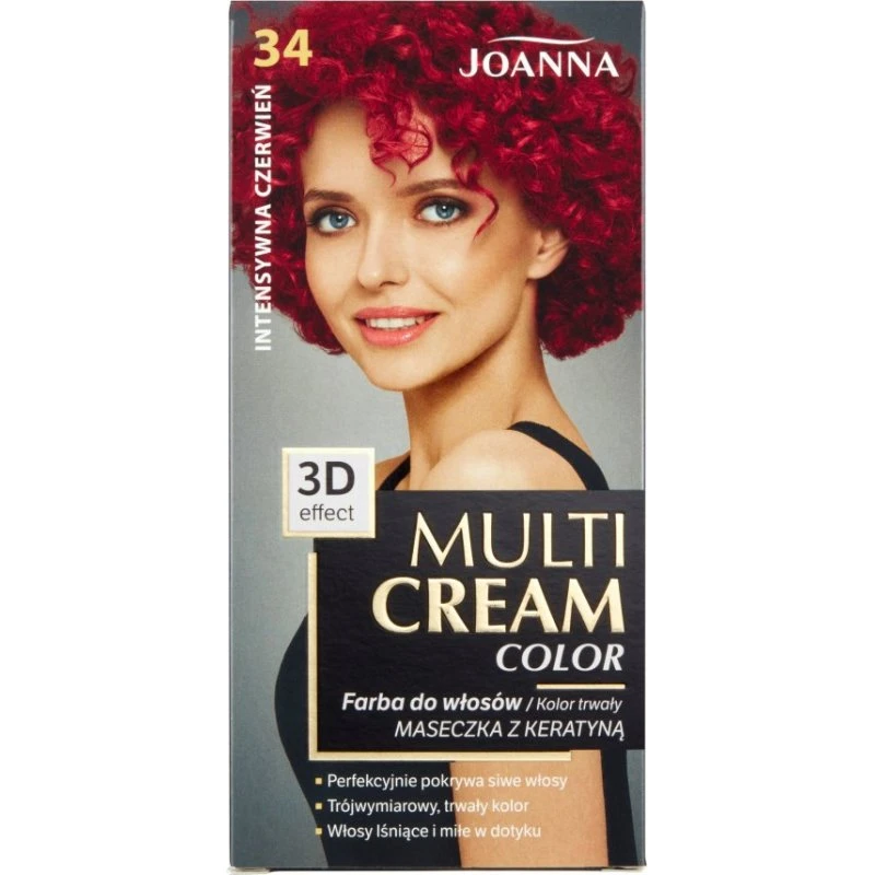 Joanna Multi Cream Color 34 Intensywna Czerwień