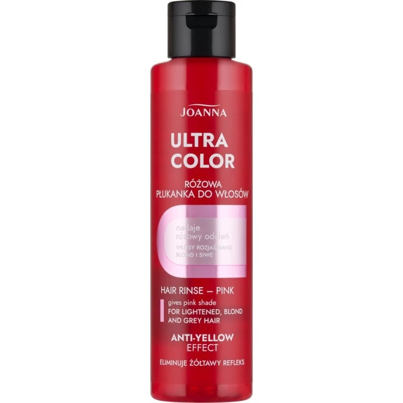 Joanna Ultra Color płukanka do włosów różowa 150ml