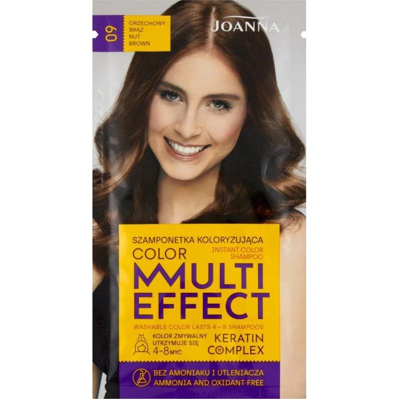 Joanna Multi Effect Color szamponetka koloryzująca 09 Orzechowy Brąz 35g
