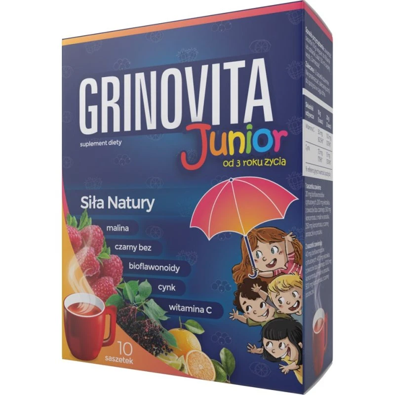 Grinovita Junior suplement diety, 10 saszetek