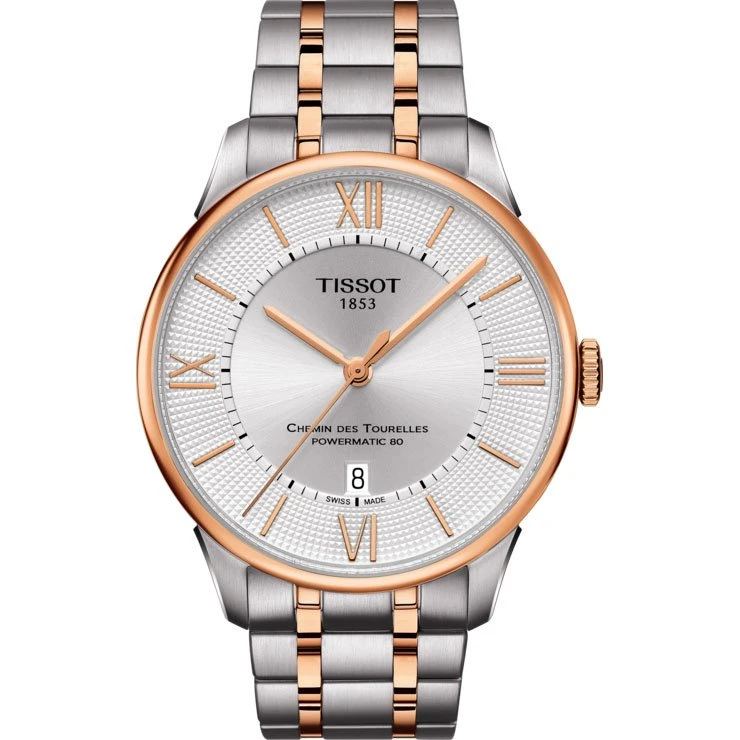 Tissot Chemin Des Tourelles Powermatic 80 42mm Różowe Złoto