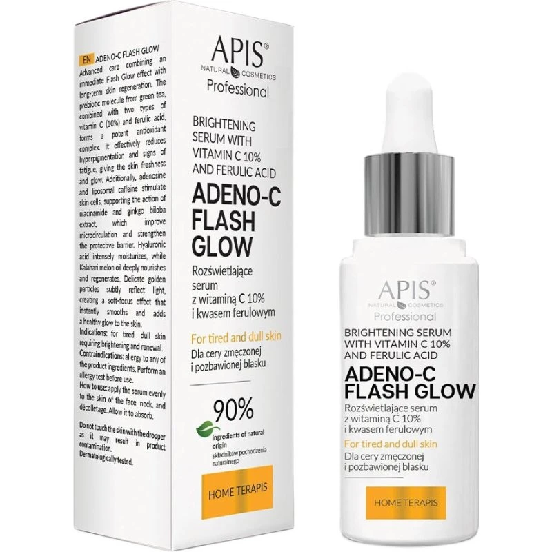 APIS Adeno-C Flash Glow rozświetlające serum z witaminą C 30ml