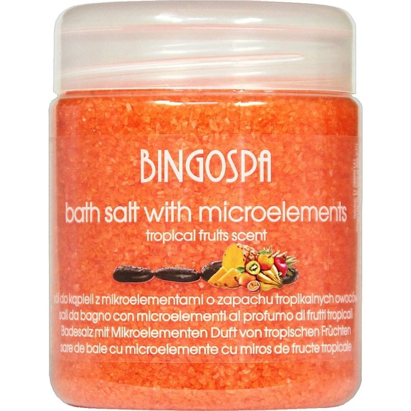 BingoSpa Sól do kąpieli z mikroelementami owoc tropikalny 550g