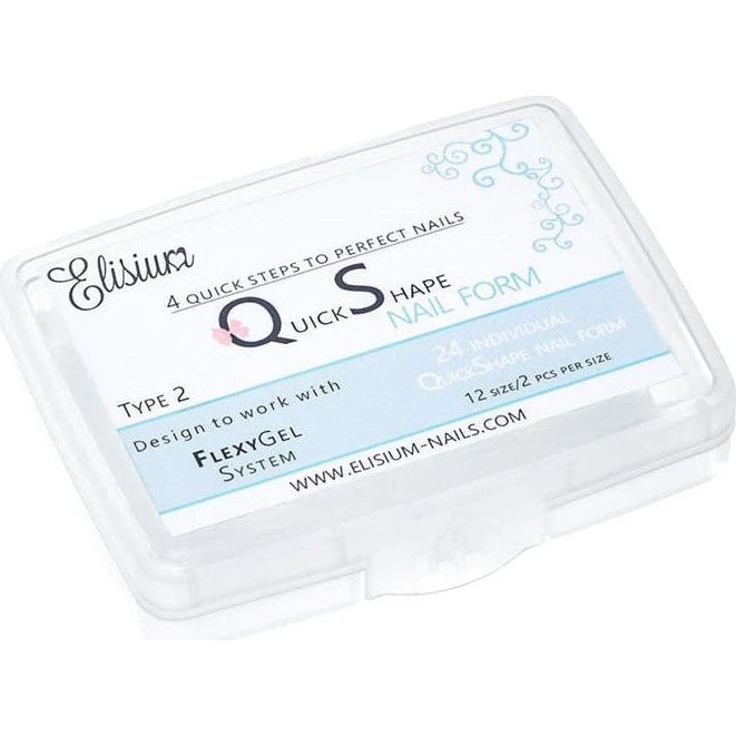 Elisium Quick Shape Nail Form Type 2 - Formy do paznokci 24 szt.