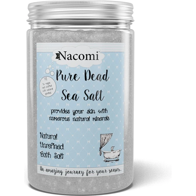Nacomi Pure Dead Sea Salt sól do kąpieli z minerałami 1400g