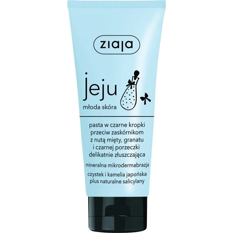 Ziaja Jeju pasta w czarne kropki przeciw zaskórnikom 75ml