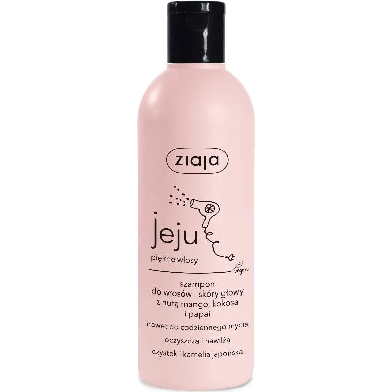 Ziaja Jeju Szampon do włosów i skóry głowy Mango, Kokos, Papaja 300ml